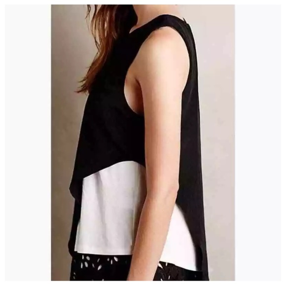 Anthropologie Bordeaux Orlana Split Tone Blouse! - Picture 2 of 9